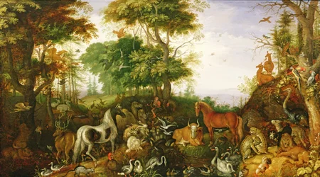 Orpheus Charming the Animals (öljy)